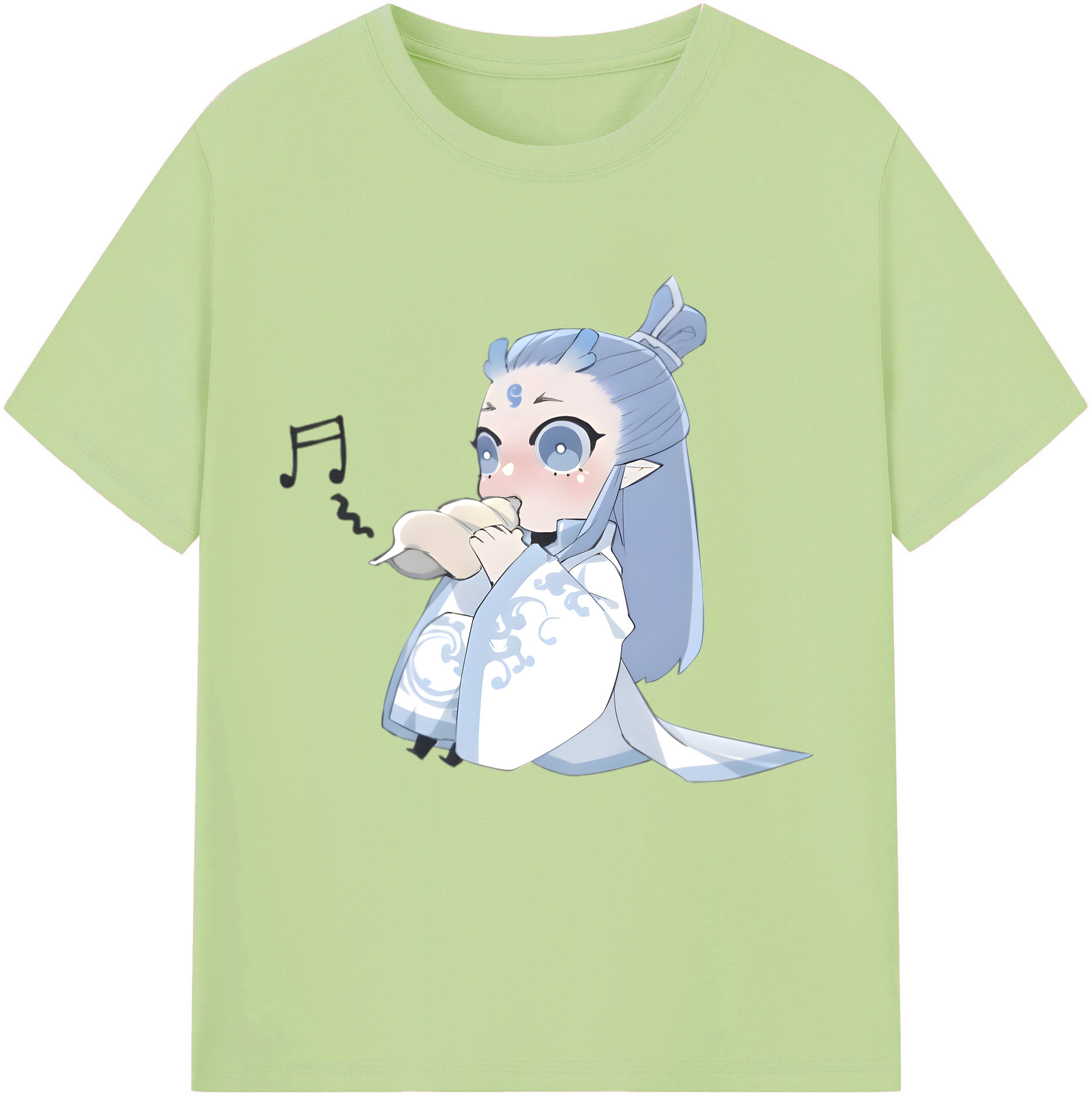 （画像用） Ne Zha 2 ナタ 魔童の大暴れ 綿100％半袖Tシャツ（フロントプリント）
